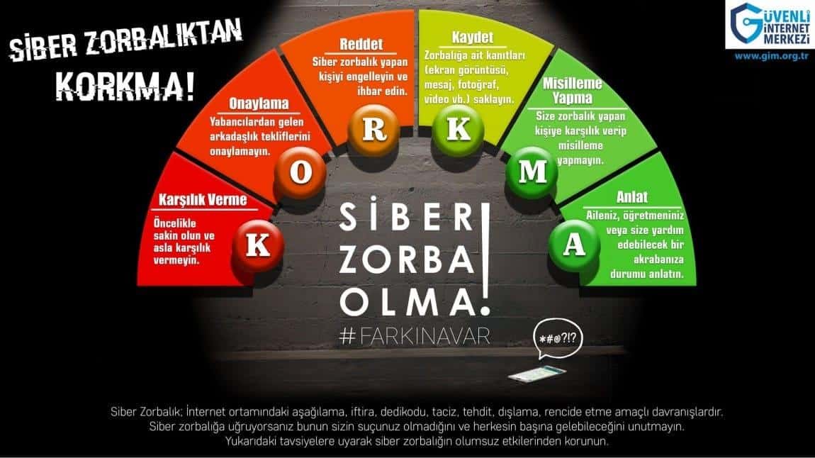 Türkiye Bağımlılıkla Mücadele- Siber Zorba Olma!